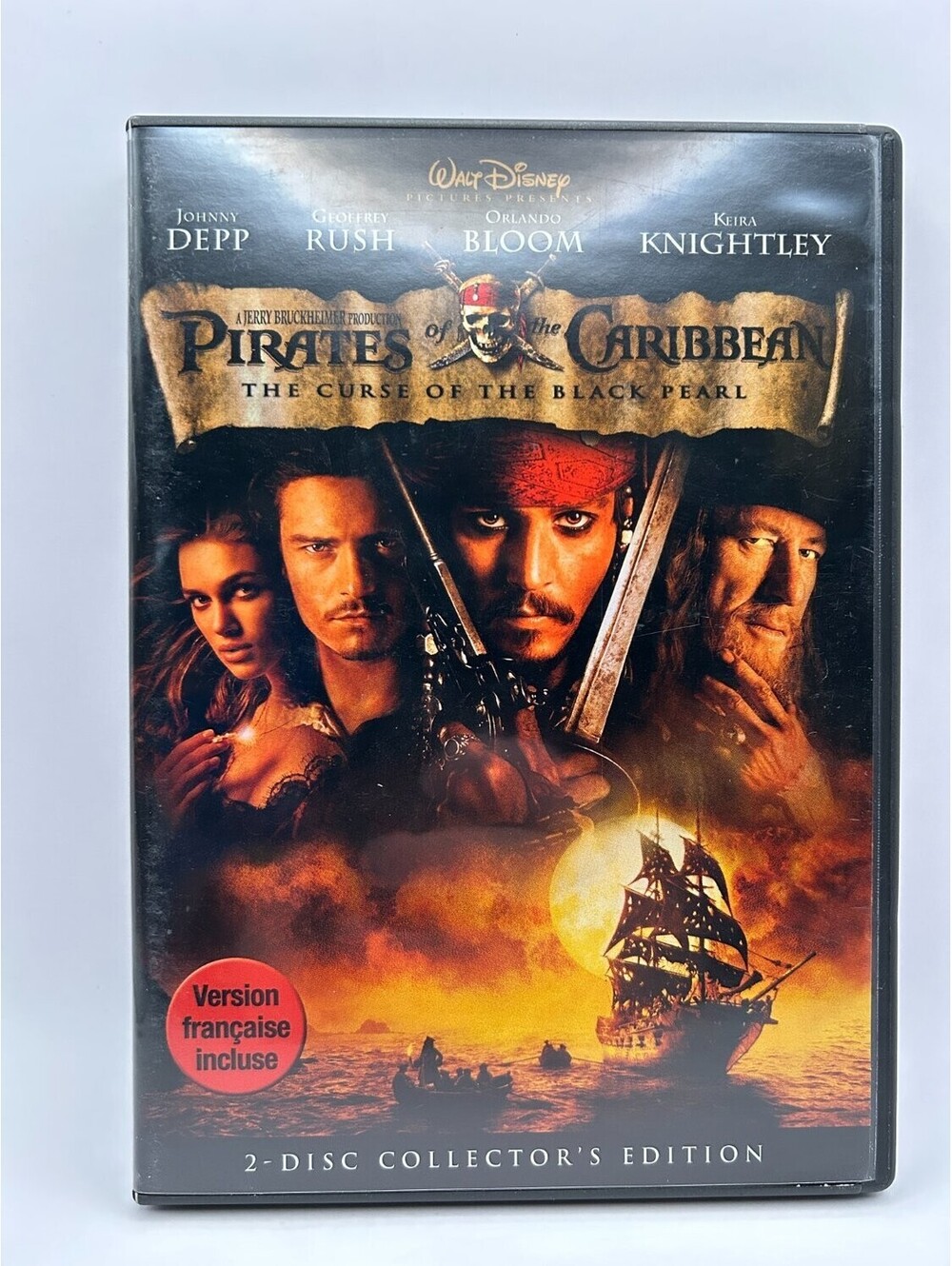 Pirates of the Caribbean: Curse DVD Collector's Edition Johnny Depp 2003 Action